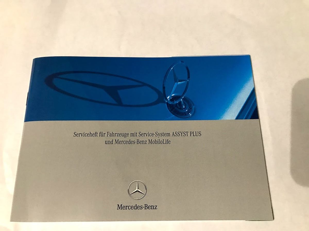 Mercedes-Benz Serviceheft, Serviceplan, Servicebook Deutsch