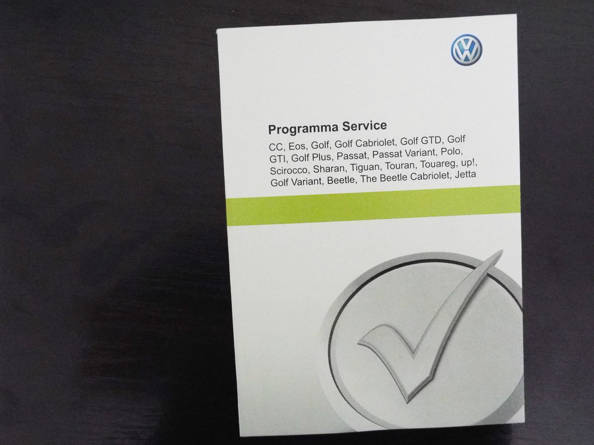 VW volkswagen serviceheft Programma Service Serviceplan NEU
