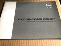 Nissan Serviceheft Serviceplan servicebook German Deutsch