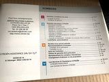 Citroen Carnet D'Entretien De Services Serviceheft Serviceplan Francais