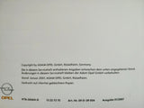 OPEL Serviceheft Serviceplan Servicebook deutsch (german)